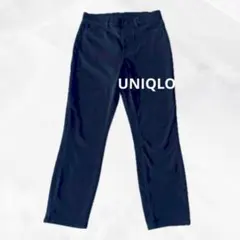 c277【ユニクロ】ウルトラストレッチクロップドレギンスパンツM王道ブラック無地