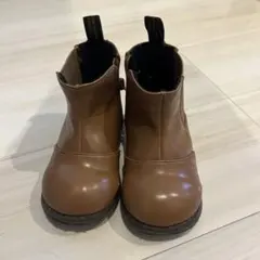 【プティマイン/petitmain】サイドゴアブーツ 16cm キャメル