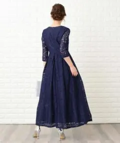 【美品】Lace LADIES 総レース ロングワンピース　オケージョンドレス