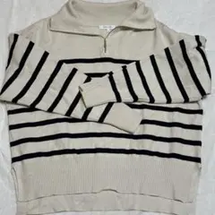 GLOBAL WORK ストライプ長袖セーター M