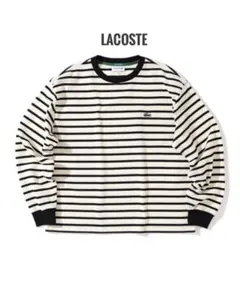 BEAMS 【別注LACOSTE / カノコ ボーダー ロングスリーブ Tシャツ