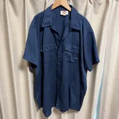 Dickies ワークシャツ 半袖 ネイビーのサムネイル