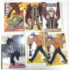 僕のヒーローアカデミア　原画展　ホークス 名刺カード　常闇　障子　カード