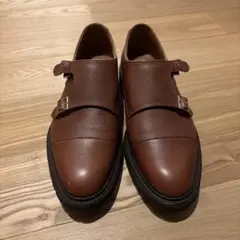 REGAL ブラウン ダブルモンクストラップシューズ