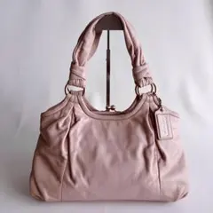 COACH コーチ ソーホー レザー ショルダーバッグ A4可 肩がけ ピンク