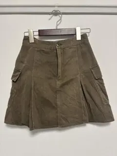 Heather オリーブ色 プリーツスカート