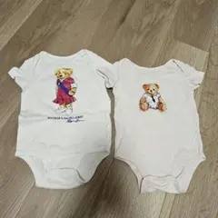 ラルフローレン ポロベア ロンパース2点 ベビー Tシャツ 70