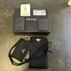 PRADA スマホショルダーバッグ ブラック　Re-Nylon