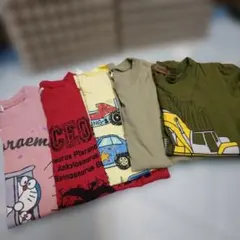 （まとめ売り）男の子プリントTシャツ　５枚　130cm
