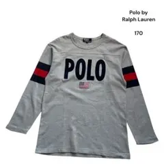 ポロバイラルフローレン フットボールTシャツ ロンT 長袖Tシャツ170 星条旗
