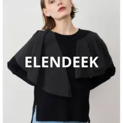 エレンディークトップス黒ニットELENDEEKトップスのサムネイル