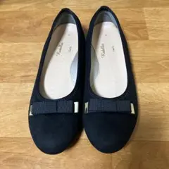 お買得○リボンパンプス黒レディースMサイズ
