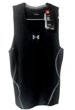 【新品タグ付】アンダーアーマー ノースリーブ コンプレッションシャツ MD 黒