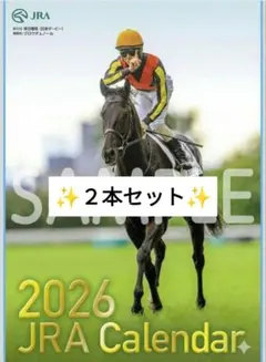 新品✨️カレンダー　壁掛け　２本セット　2026年　JRA　競馬