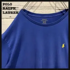 t359【人気】ラルフローレン 刺繍ロゴ Tシャツ 美品 希少 XL 入手困難
