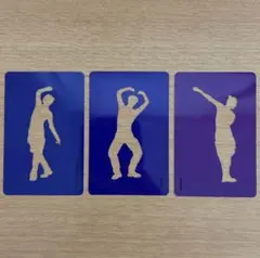 ソンファ 3枚セット アクションカード シルエット ATEEZ トレカ アチズ