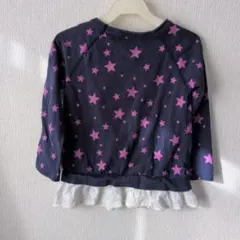 DOUBLE.B 星柄 長袖カットソー110㌢