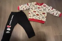 トミカレスキュー 裏起毛パジャマ上下セット