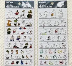 【新品未使用】MOOMIN 4サイズステッカー　2枚セット　即購入歓迎❣️