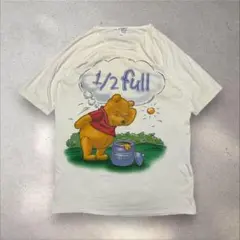 希少Disneyvintage90sUSA製プーさんイーヨー両面プリントTシャツ