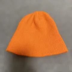ニット帽 オレンジ