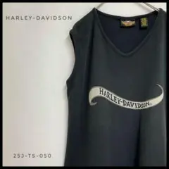 HARLEY-DAVIDSON　Ｖネック　ノースリーブ　タンクトップ　ビッグロゴ