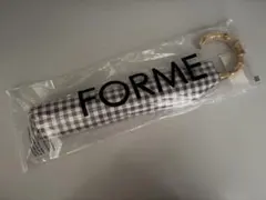 新品【FORME フォルム】晴雨兼用日傘 ドットブラウン 東原亜希 - メルカリ