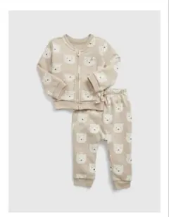 GAPベビー クマ柄 フルジップ トレーナー セットアップ　3-6ヶ月