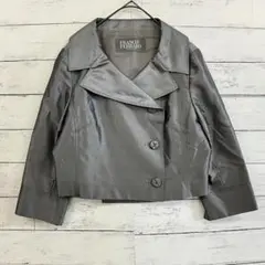 美品 フランコフェラーロ ライトアウター 1 シルバーグレー ショート丈のサムネイル