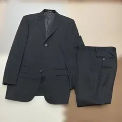 Les Mues レミュー メンズスーツ上下 ブラック ビジネス　AOKI