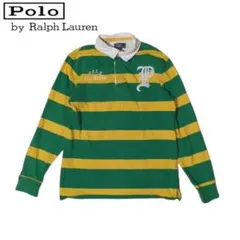 Polo by Ralph Lauren ボーダー ワッペン刺繍 ポロシャツ