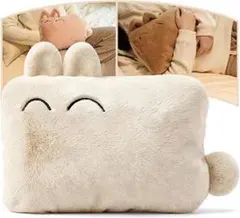 【新品】YUSIDO 充電式湯たんぽ 猫デザイン 蓄熱式 電気湯たんぽ ホワイト