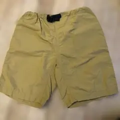 グラミチ　ナイロンハーフパンツ 調整可能ウエスト　水陸両用　マスタード