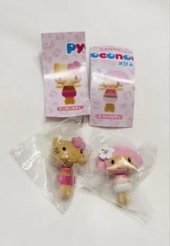 ぴょこのるマスコット2　ハローキティ/マイメロディ ガチャ
