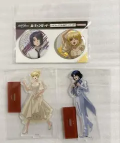 ガンダムSEED FREEDOM アクリルスタンド&缶バッジ★アスラン&カガリ
