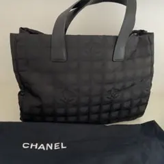 CHANEL シャネル　トラベルライン　トートバッグ　ブラック