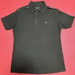 レア BURBERRY BLUE LABELポロシャツ ブラック サイズ Lのサムネイル