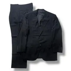 バーバリーロンドン セットアップ スーツ ストライプ ネイビー シングル