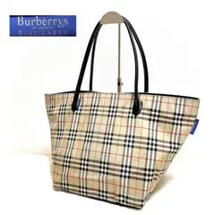 ✨バーバリーブルーレーベル　トートバッグ　ノバチェック柄　大容量