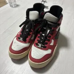 DIESEL ディーゼル ハイカットスニーカー レッド×ホワイト メンズ