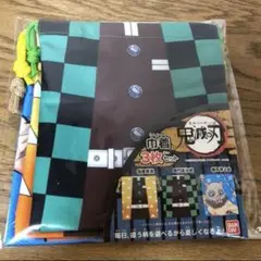 鬼滅の刃　巾着　3枚セット　炭治郎　お道具袋　ポーチ　善逸　伊之助　ポーチ