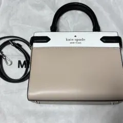 【美品】kate spade ステイシー カラーブロック ミディアム サッチェル