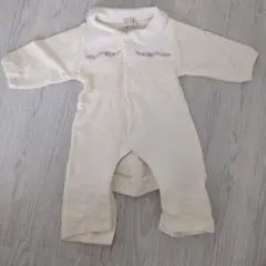 petit main アイボリー ロンパース