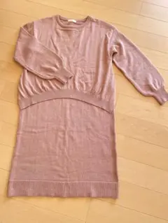 BEAMS HEART  膝丈ニットワンピースF