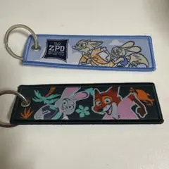Disney ズートピア フライトタグキーホルダー ランダム　ニック ジュディ