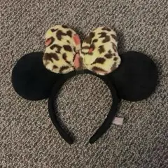 未使用に近い★ディズニーヒョウ柄カチューシャ