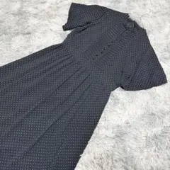 Leilian レリアン ドット柄 半袖ワンピース 13号 - メルカリ