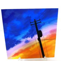 夕暮れ】 絵画 アクリル画 キャンバスアート - メルカリ