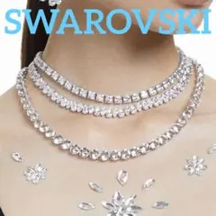 SWAROVSKI　Matrix Tennisネックレス　ペアシェイプチョーカー