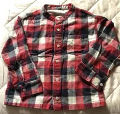 チェック長袖シャツ 120良品計画